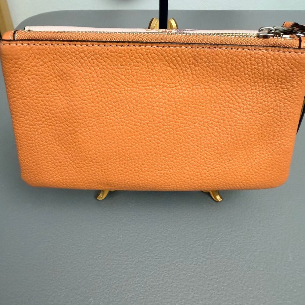 Coach Triple Small wallet in colorblock with floral bow print 29608 - Picture 3 of 11
